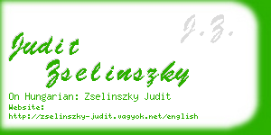 judit zselinszky business card